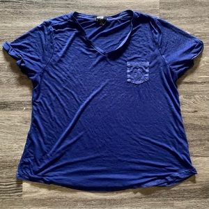 Style & Co Blue Workout Tee